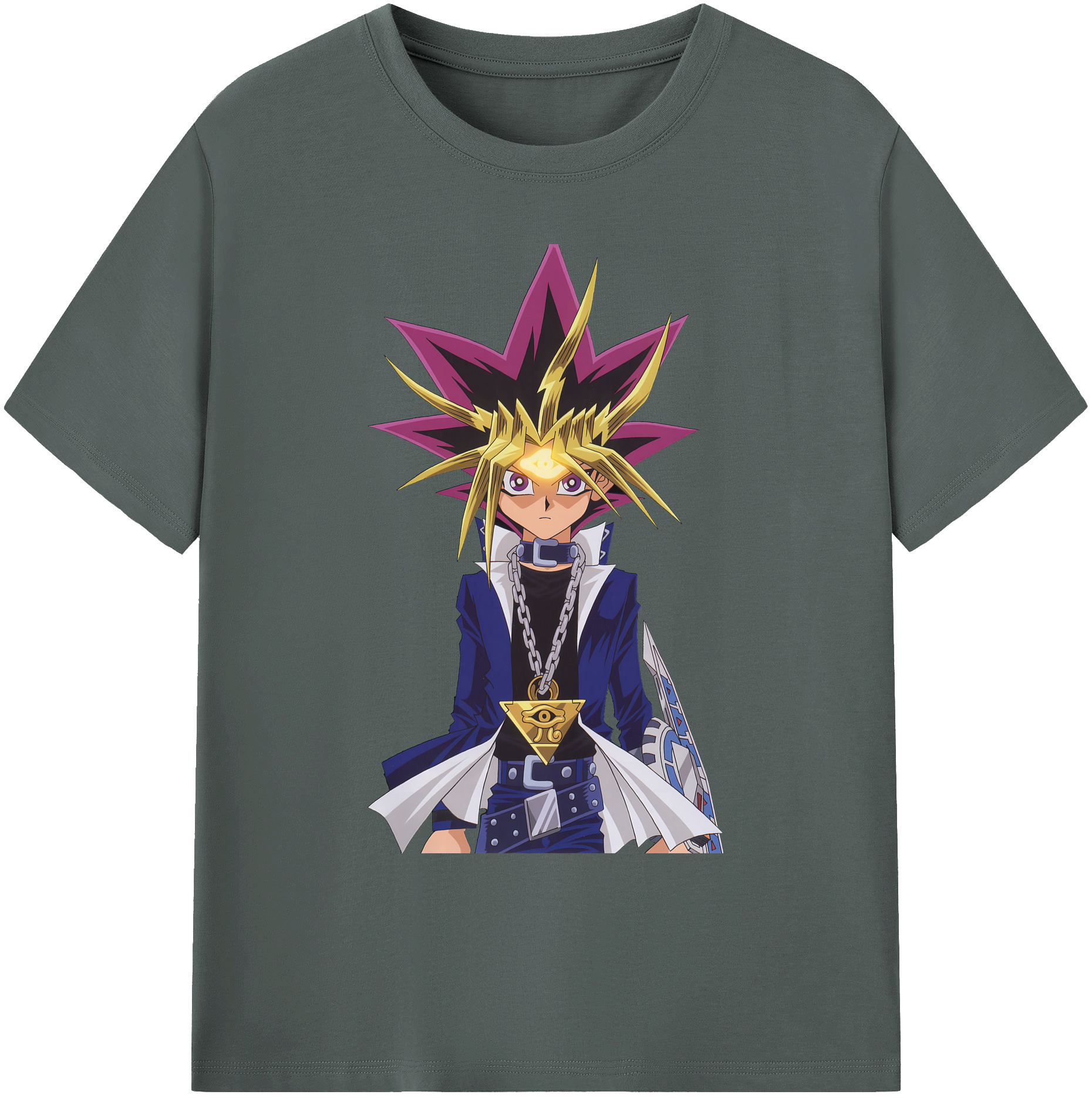 （画像用） 遊☆戯☆王 Yu-Gi-Oh! 綿100％ メンズ半袖Tシャツ｜肌触りやわらか＆通気性
